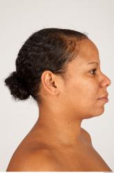 Head Woman Black Overweight Female Studio Poses